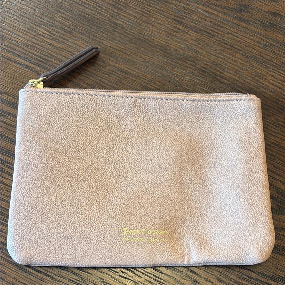 3/$12. Tan small hand makeup bag